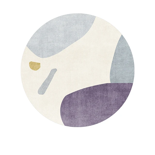 Light Luxury Round Rugs Living Room Sofa Study Bedroom Bedside Computer Chair Round Rugs Handmade Custom Carpets