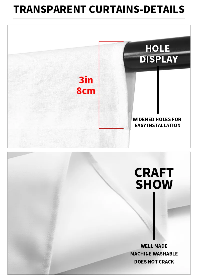 Pure color simple 85g pearl Chiffon material window screen chiffon gauze for bedroom finished window screening