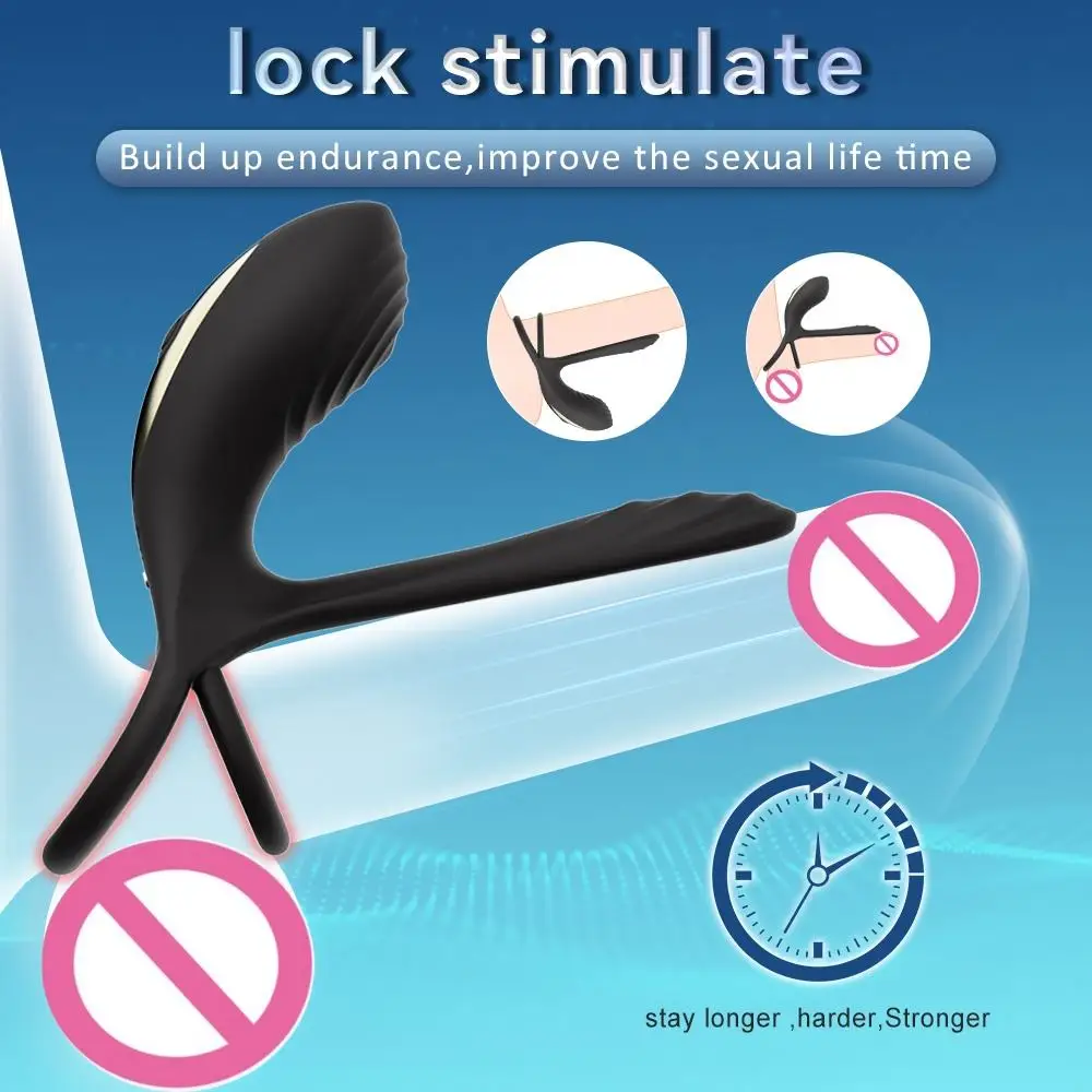 Adult sex toy vibrator silicone vibrating penis ring for men