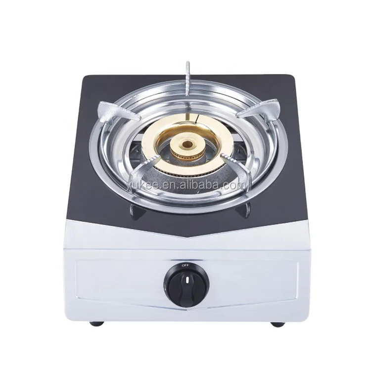 Лидер продаж 2021, стеклянная одноконфорка, настольная газовая плита, портативная плита для кемпинга, заводская цена