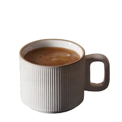 modern stripe stoneware tea coffee mug cup ceramic mugs customizable