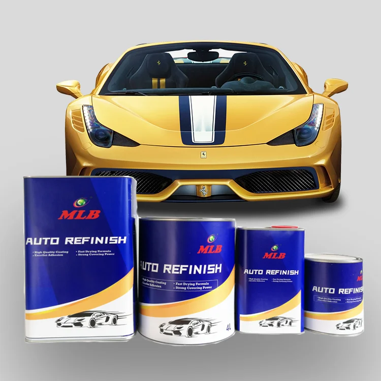 High Gloss Spray 2k Car Paint Automotive Hs Ms Clear Coat Acrylic High Quality Car Auto Paint