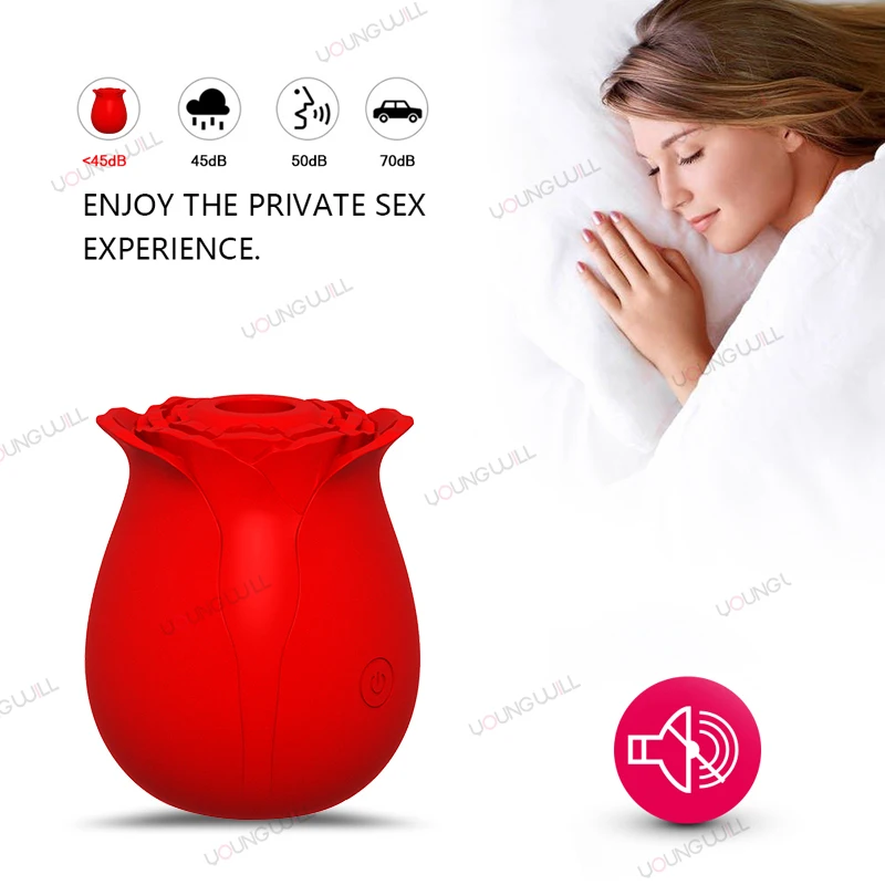  Hot Sale Red Shape Sexe Sucker Vibrador Clitoris Stimulate Pink Adult Sex Toys Purple Rose Vibrator For