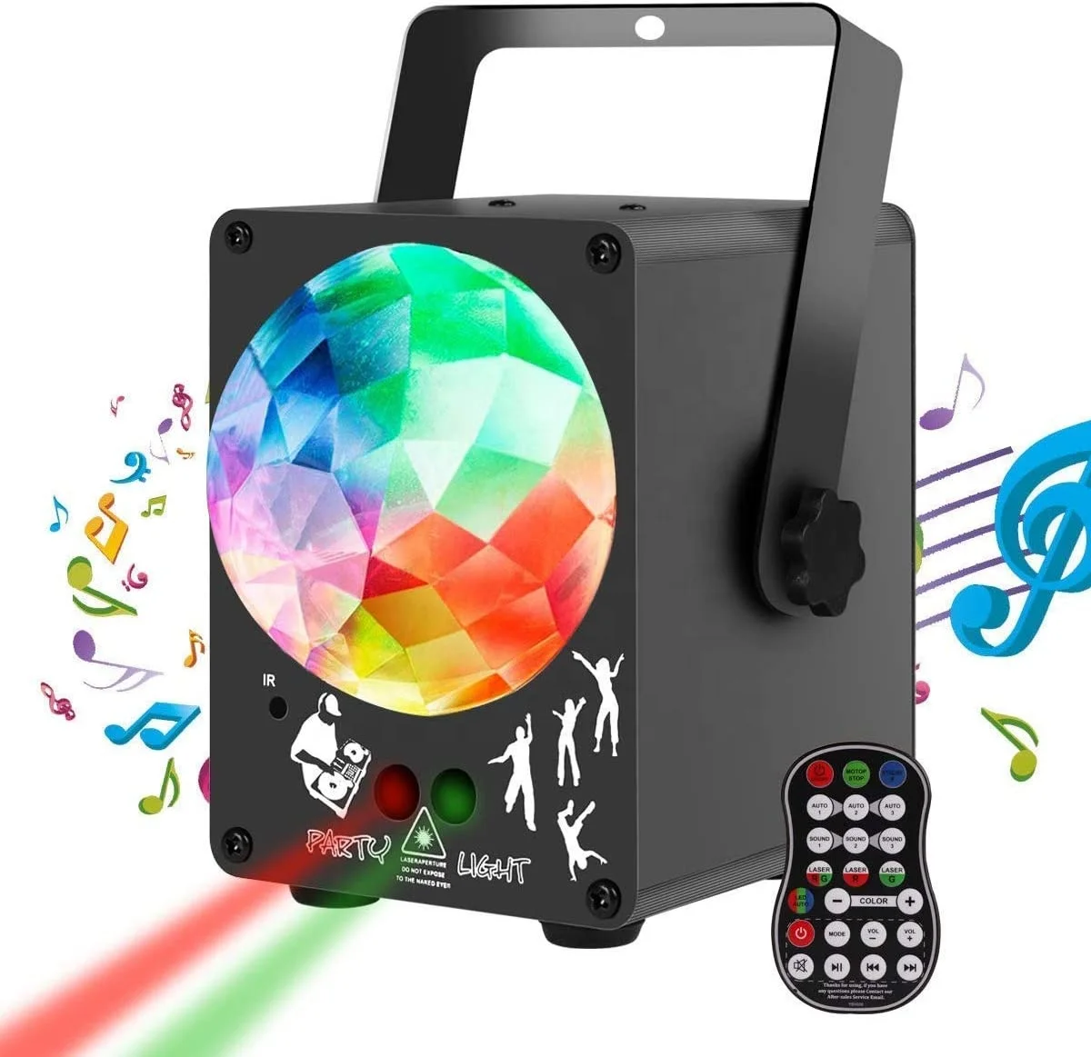 DJ лазерные огни проектор Красный Зеленый Синий Красочные 60 узоров с RGB LED пульсация волновой системы освещения для партии