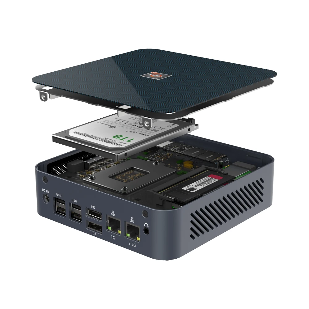 Мини игровой ПК портативный Amd R-yzen 5 5500U R7 5700U 5800U R9 5900HX GTX 1650 Мини ПК Windows 10 Windows 11 Amd Мини ПК для игр