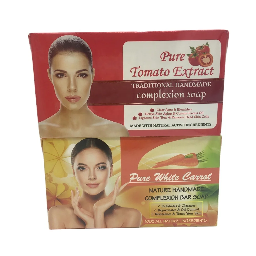 best price Oem Custom whitening carrot tomato complexion soap