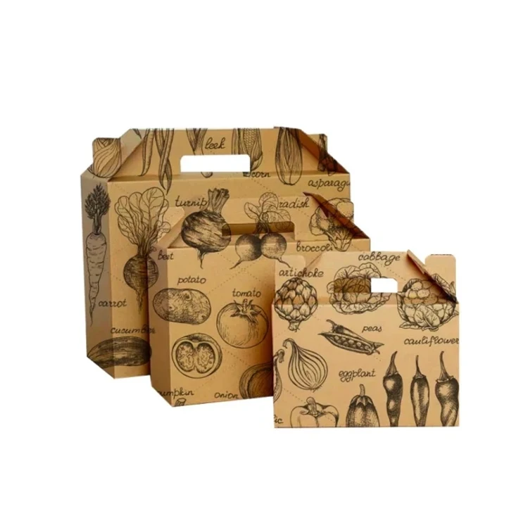 Factory price rigids corrugated shipping fresh fruit vegetable Tomatoes packaging cardboard gift box
