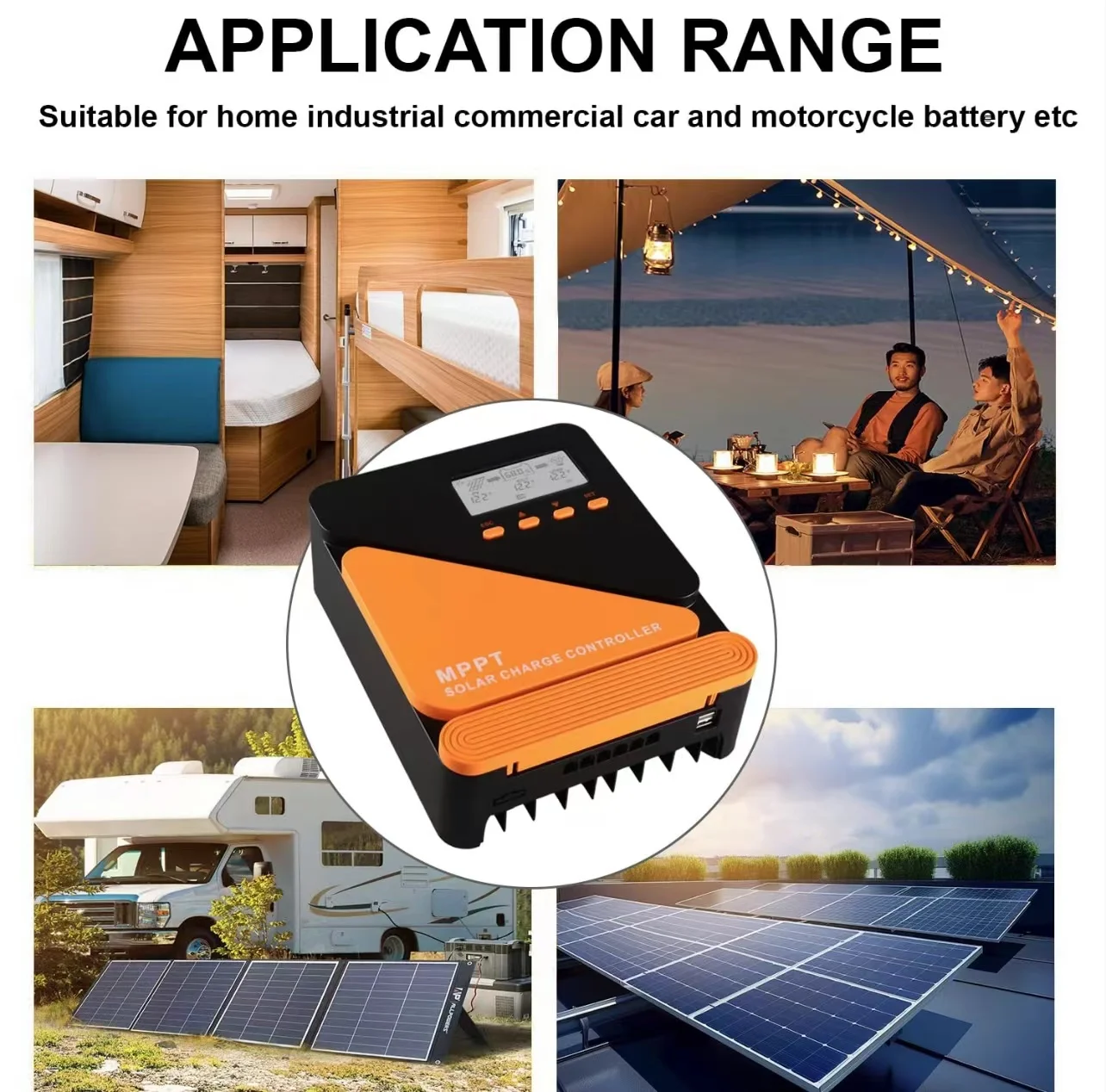MPPT Solar Controller 10A 20A 30A 40A 50A 60A