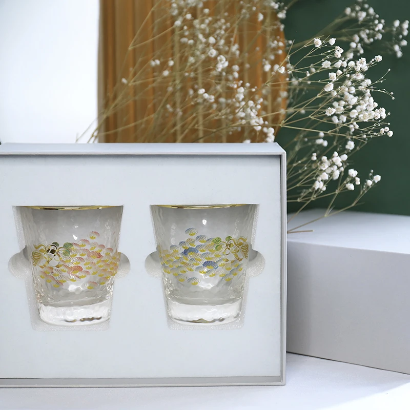 
Superior Quality Gold Rim Drinking Glass cup set Whisky Water Juice Tumbler Glass Cup Set 