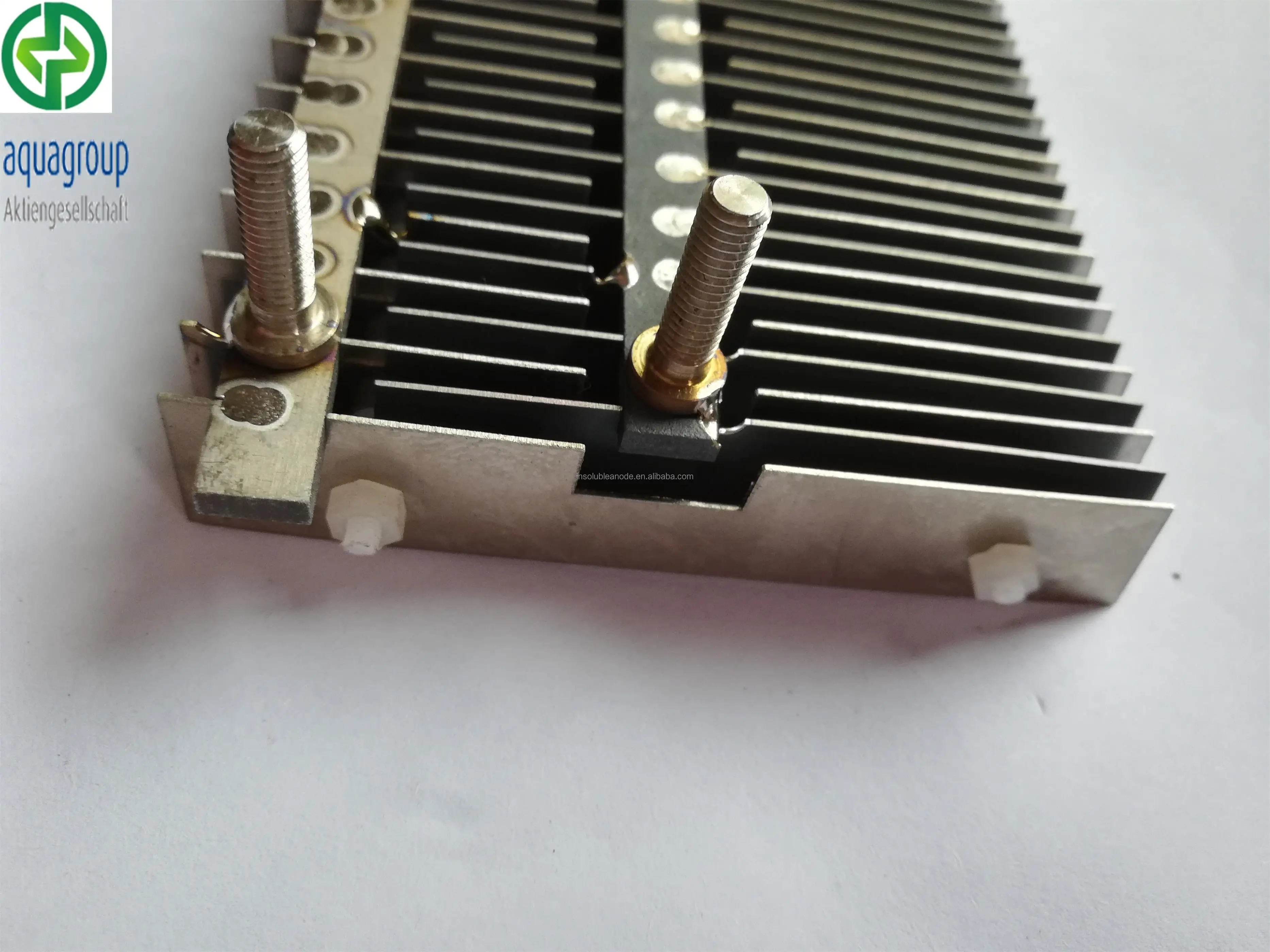 Mixed ruthenium Iridium oxides coated Titanium  electrode  for chlorinator cell