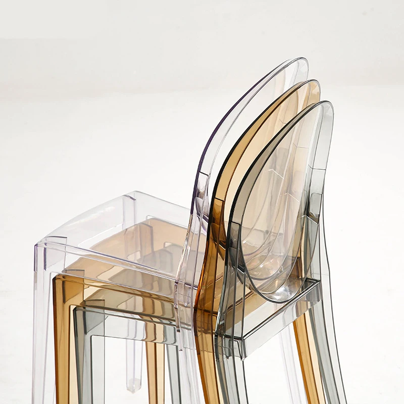 Wholesale Armless Wedding Party Plastic Crystal Acrylic Tiffany Resin Chair Chiavari Event Rental Acrylic Ghost chair