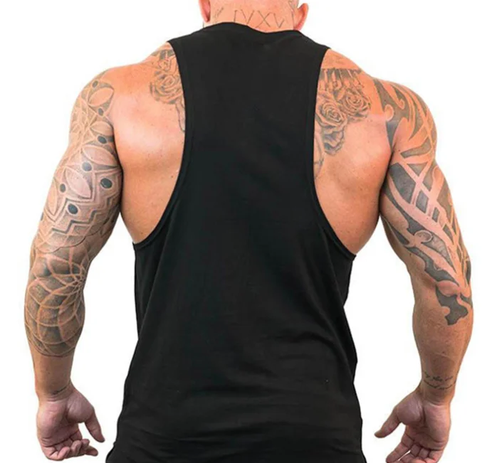 New Design custom logo Cotton Muscle Athletic Shirts Sleeveless Fitness Wear Workout Men Gym Tank Top For Men women