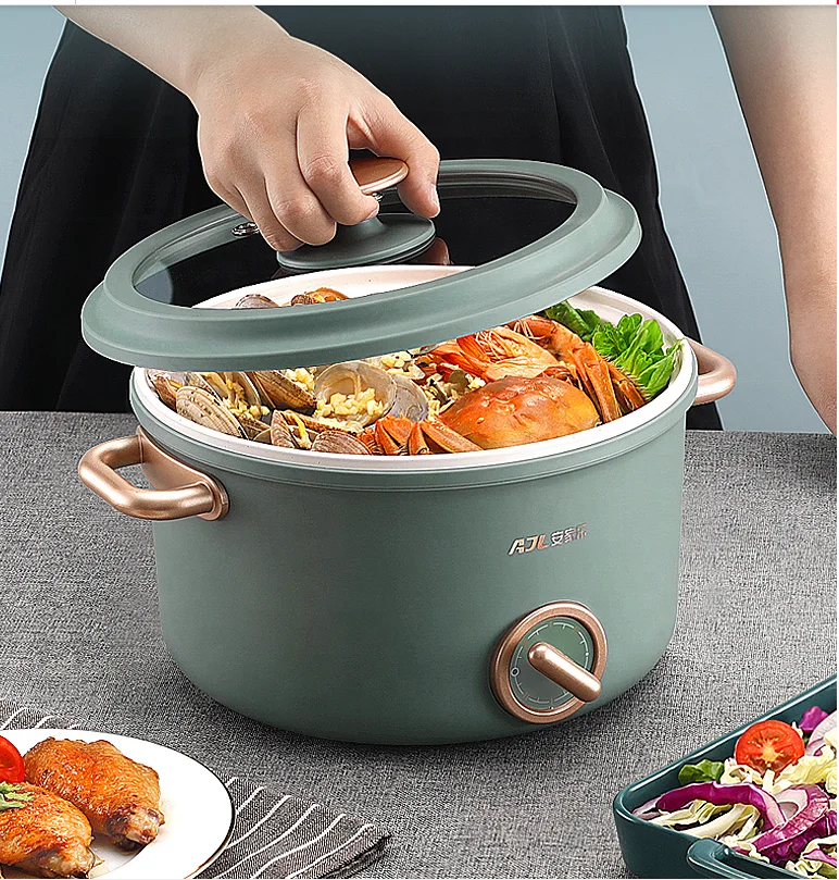 Сертификат CB, корейский Многофункциональный горячий горшок, Электрический горшок для приготовления пищи и Национальная маленькая бытовая техника, мультиварка