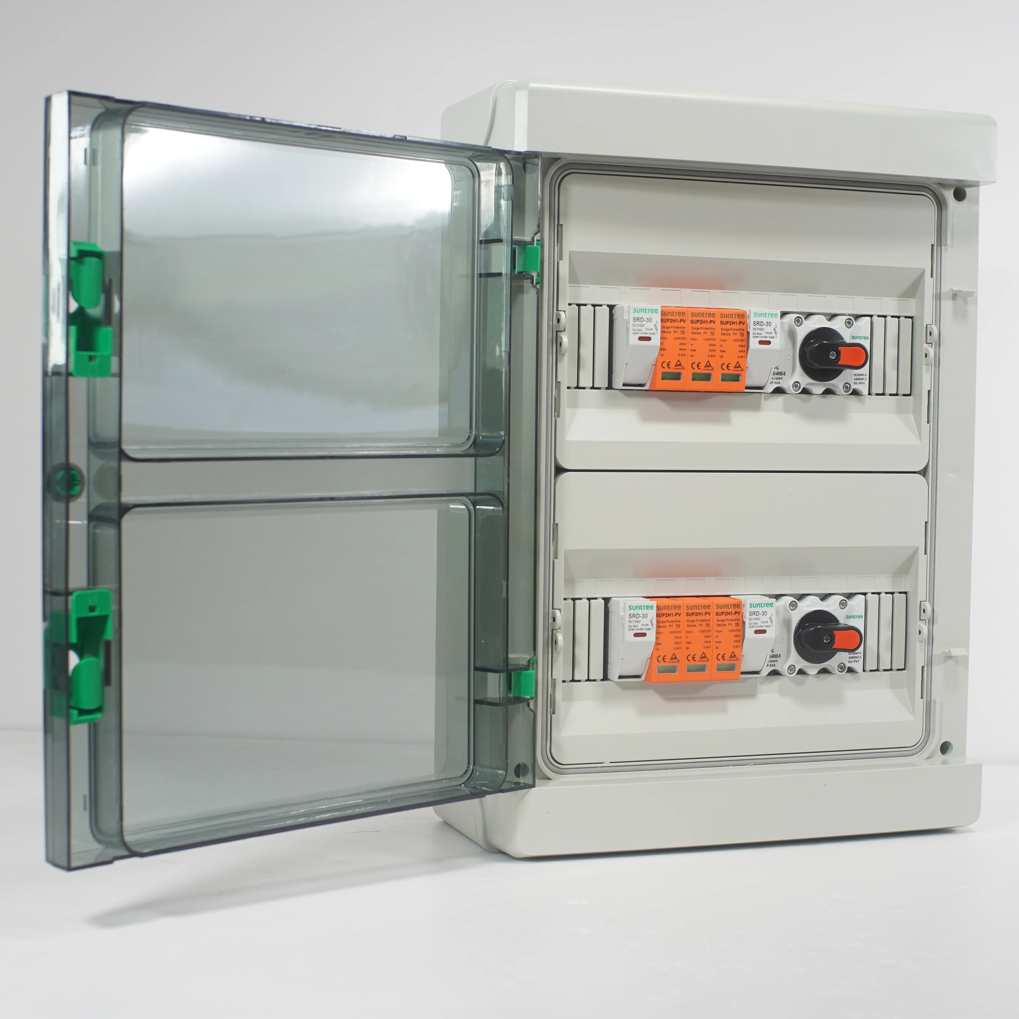 4 in 2 out string box solar pv combiner box for solar panel mounting