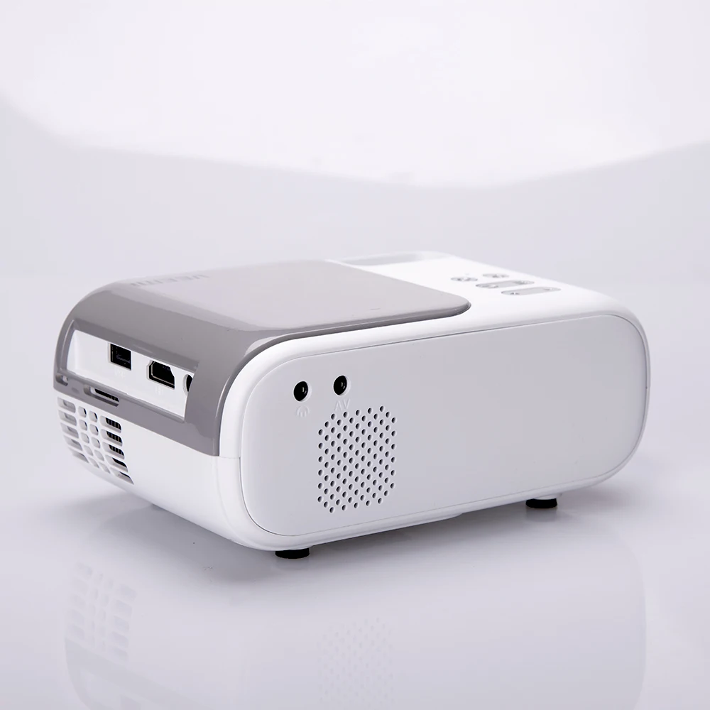 
2021 Modern Design OEM ODM Phone Connect 1600 ANSI Lumens Manuel Keystone 480P Video Projector 