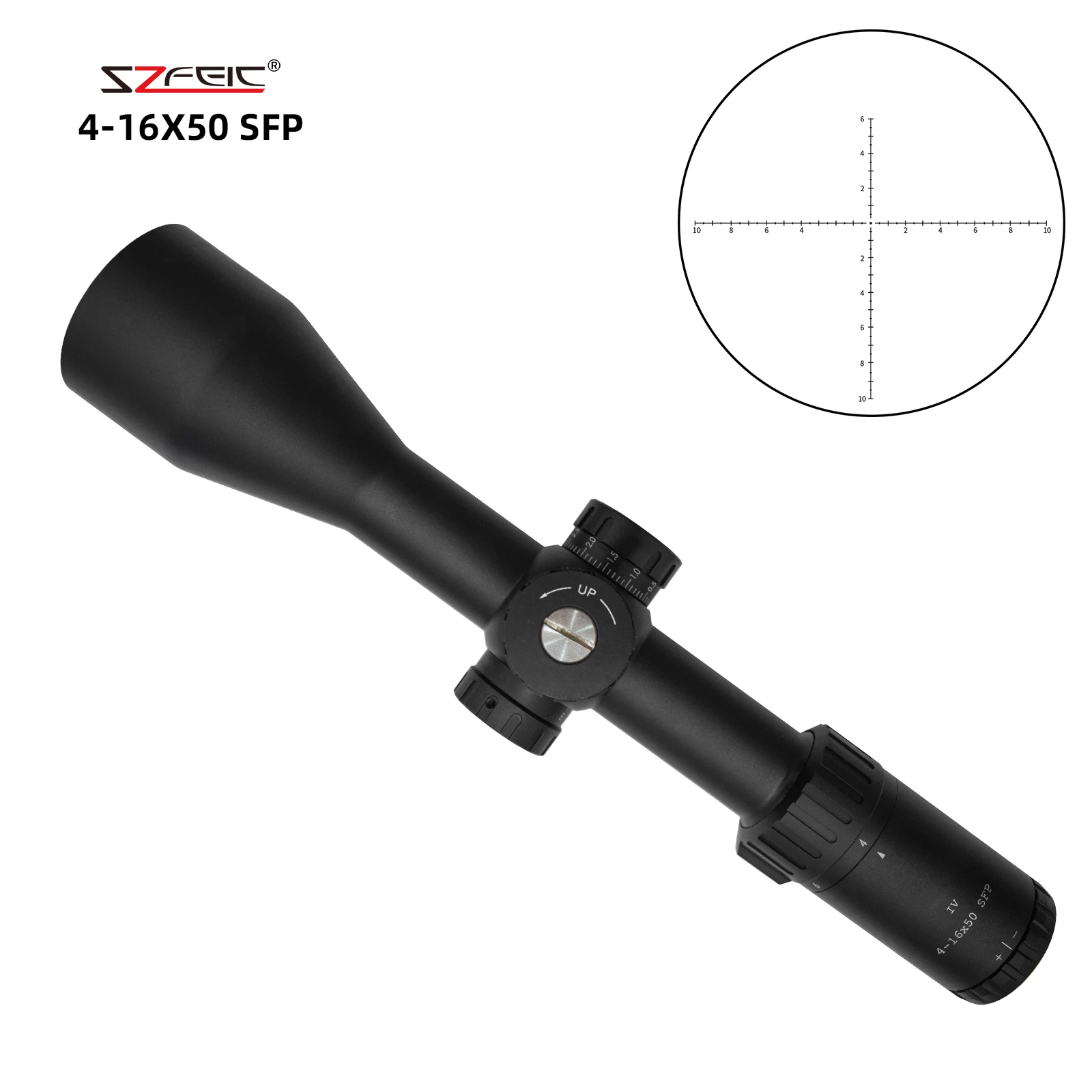 Shockproof Etched Glass High Precision Illuminated Cross Hunting Sight Scope 4-16X50 SFP First Focal Plane sight scope