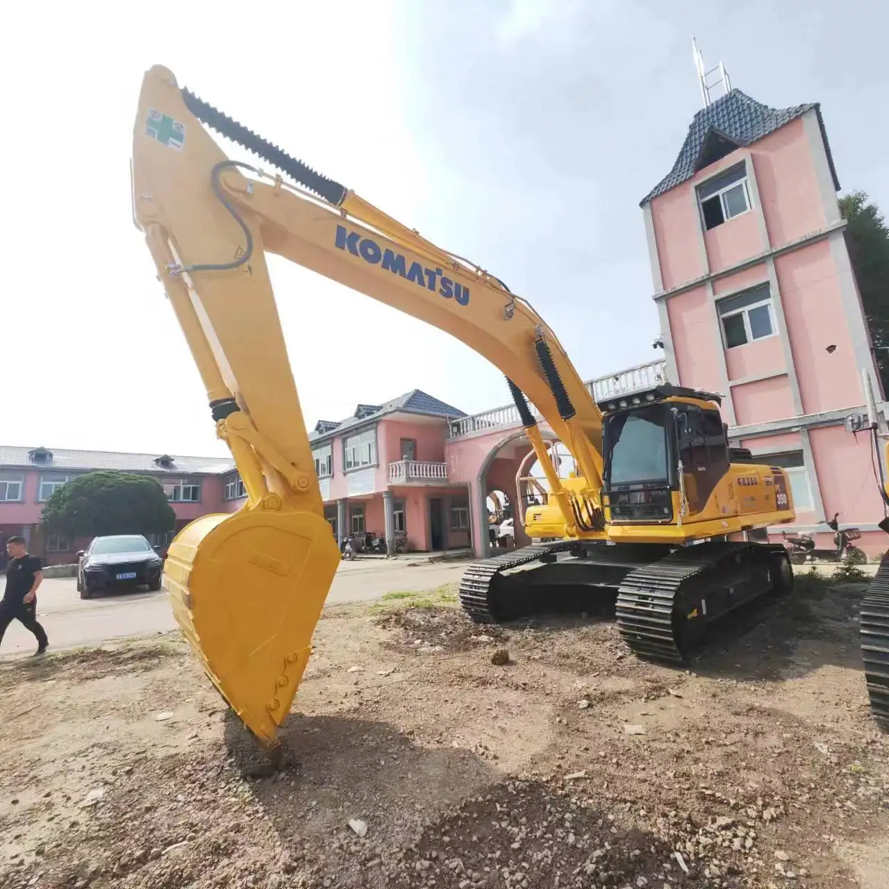 35ton good condition cheap price original paint crawler KOMATSU 350 used excavator