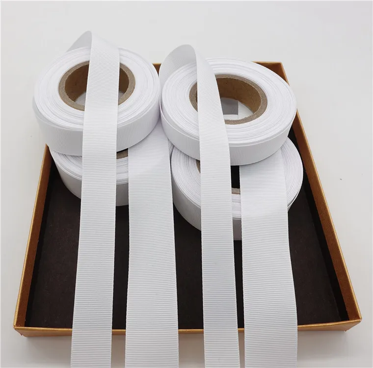 100% Polyester 3 Inch Solid Character Printed Logo Brown Grosgrain Ribbon Wholesale