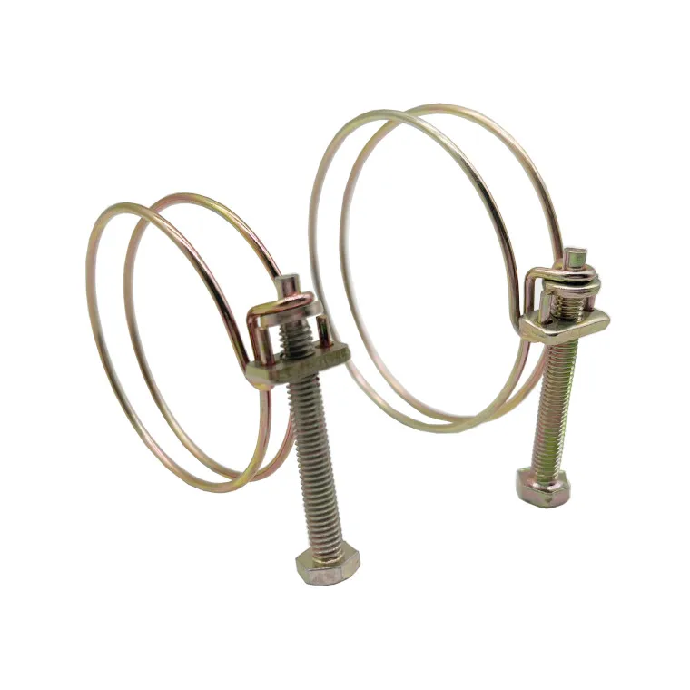 New design double steel wire stainless steel cord clamp clipper hose clamp