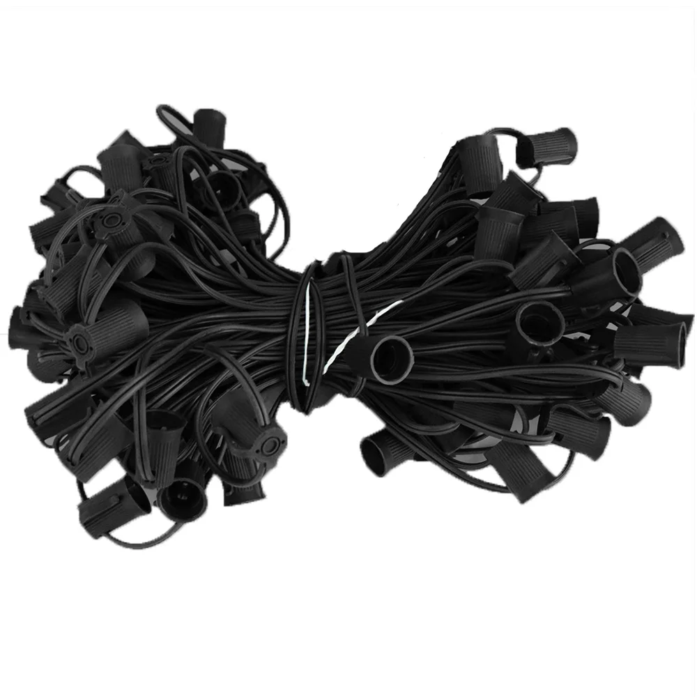 Christmas C9 Outdoor Decoration 1000ft 1000Socket C9 SPT-1 18awg E17 Spool String Lights