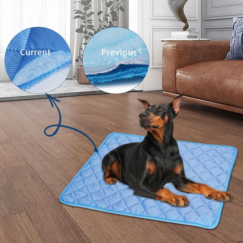 Custom Eco-Friendly Cat Pet Self Cooling Comfortable Ice Sleeping Mat Pad Cushion Summer Cool Gel Mat Dogs Cooling Mat for Pet