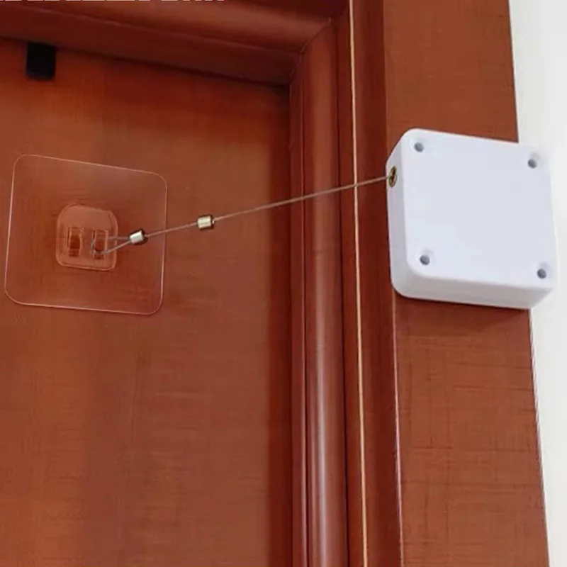 Automatic Sliding Door Closer Punch Free Auto Sensor Door Closer Auto Door Closer With Steel Drawstring For Bedroom