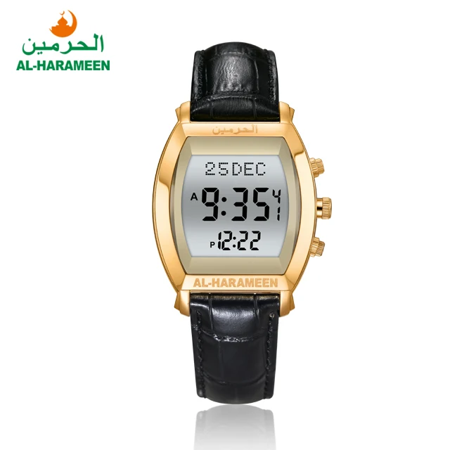 Best Quality Stainless Steel Band Azan Islamic Watch  Manufacturer