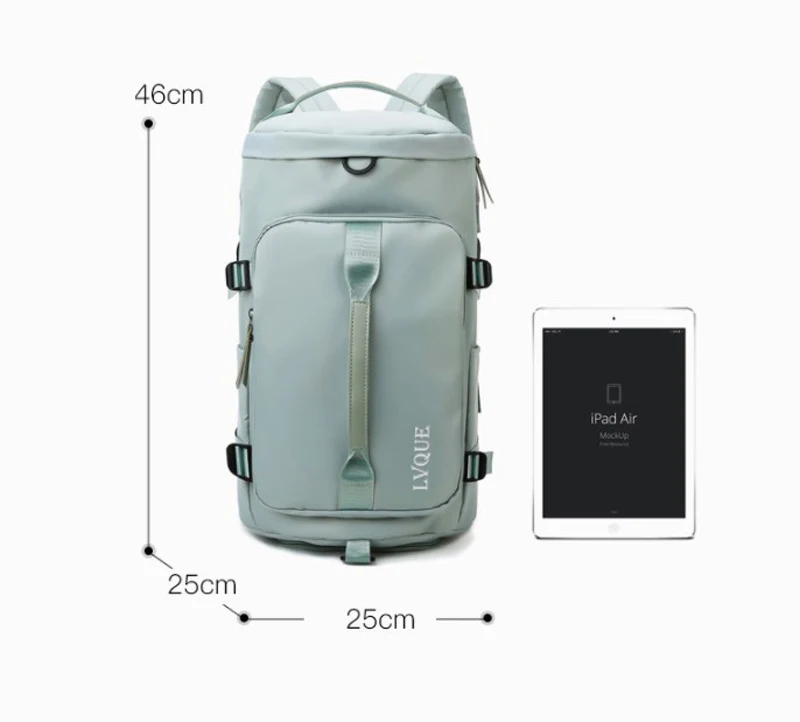 20 Colors Custom Logo Dry Wet Sport Travel Bag Backpack Duffel Training Yoga Tote Gym Travel Bag With Shoes Compartment