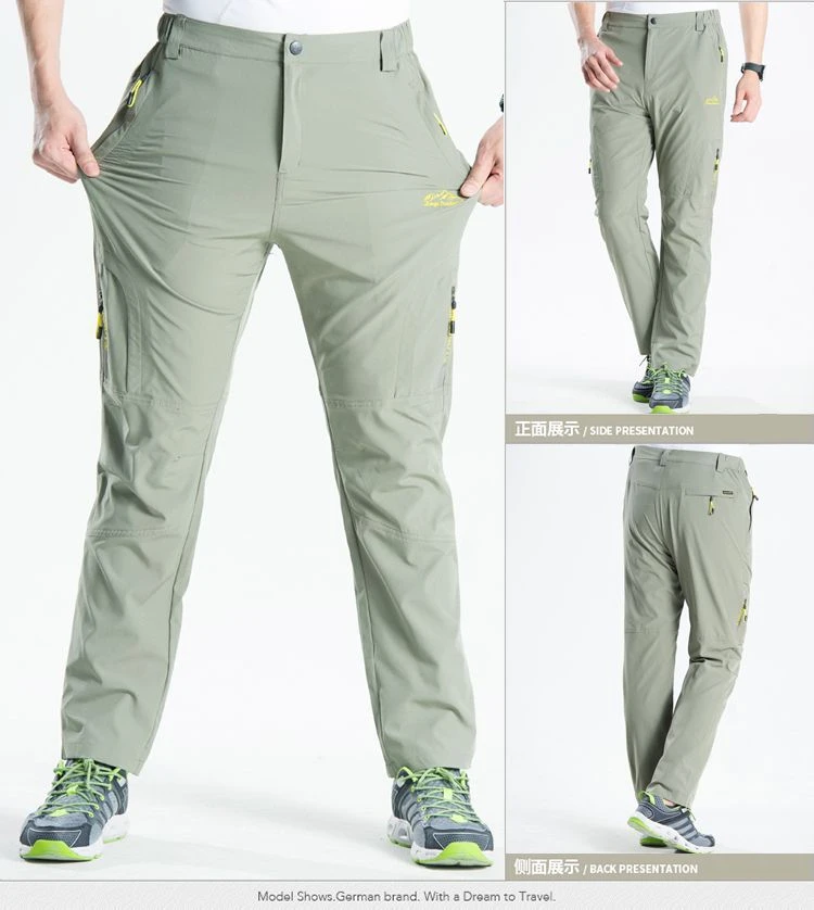 
Outdoor Breathable Quick Drying Slim Hiking Pants For Men 