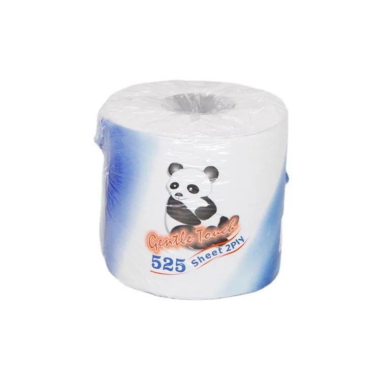 Biodegradable Private Label Pattern Cutting Ultra Soft Wrapping Toilet Tissue Paper Roll