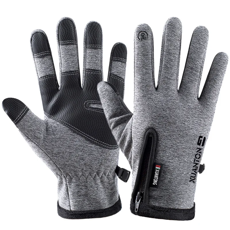 Wholesale Non-Slip Full Finger Touch Screen Outdoor Waterproof Warm Sports Safety Riding Gloves Ski Gloves