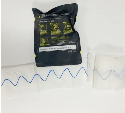 High-quality tactical survival Z-type folding hemostatic kaolin hemostatic medical gauze