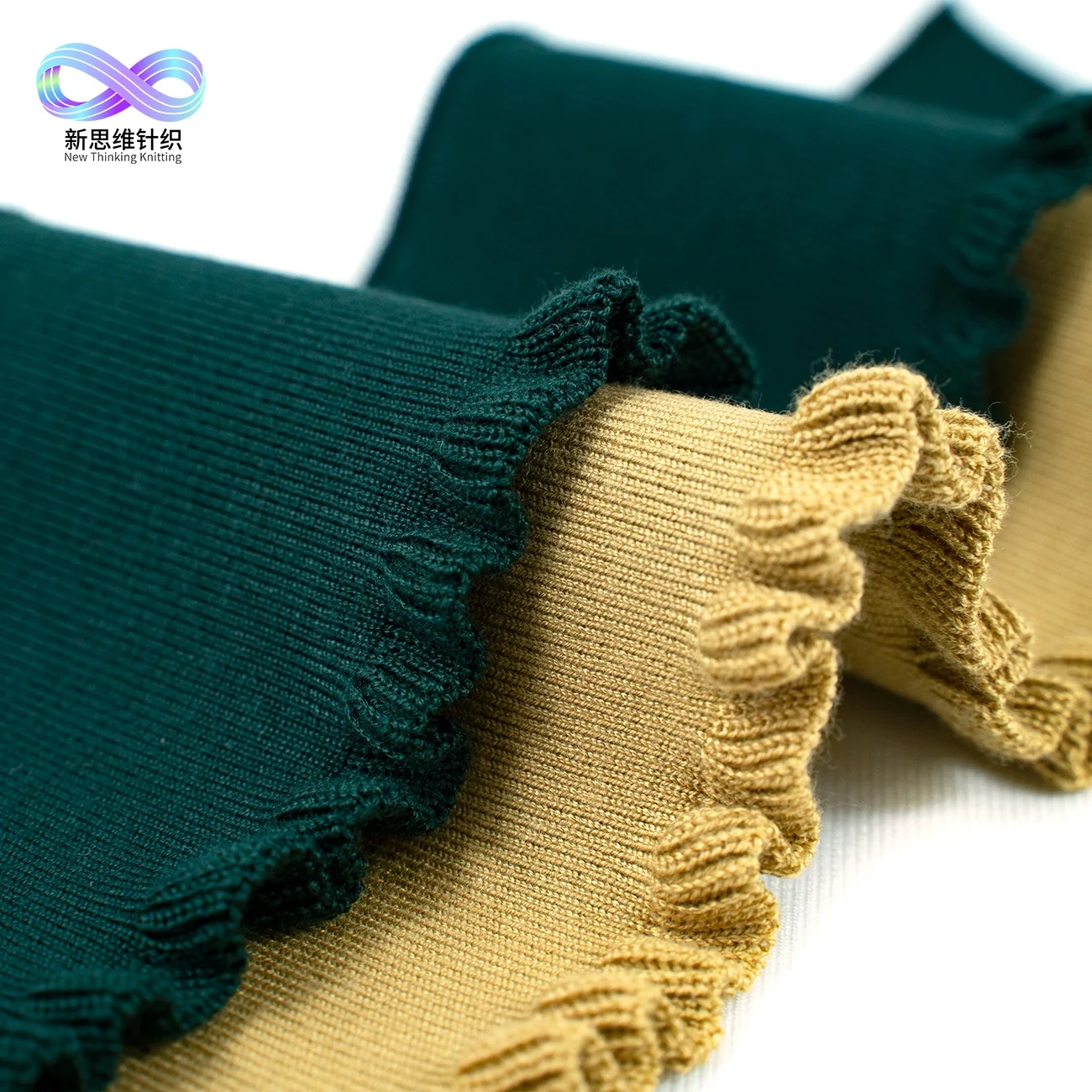 
Custom color mercerized cotton flat 1x1 rib knitting fabric for clothing accessories 