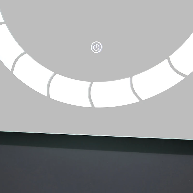 Customized New Design Led Light Mirror Touch Sensor Switch Smart Led Bathroom Mirror Bath Decor