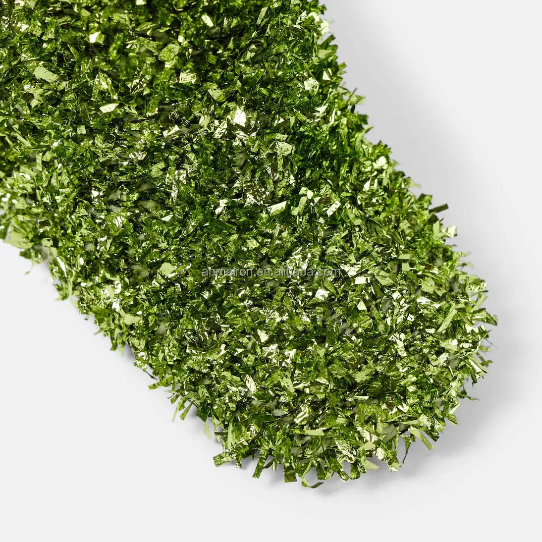 Designer Brand Shoes Green Glitter Metallic Wedge Heel Sandals Square toe Shoes For Women