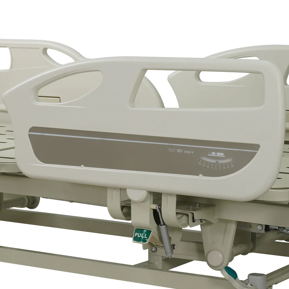 High cost performance 3 crank hospital bed / Manual Three function medical bed / With mattress