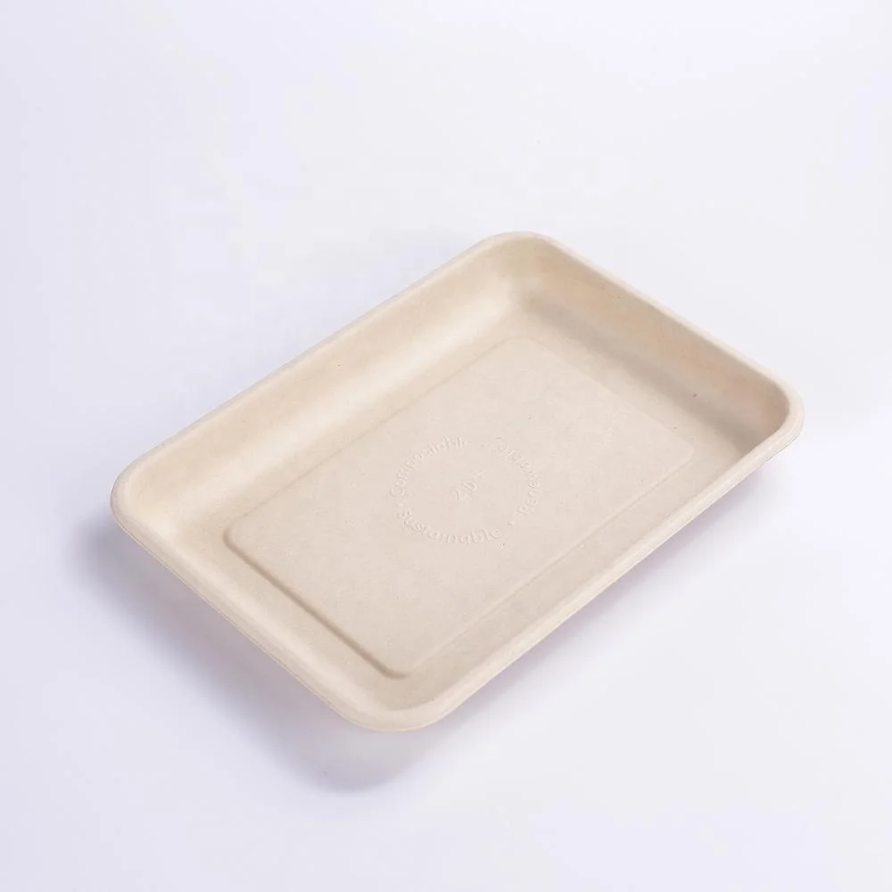 100% biodegradable 2D meat tray
