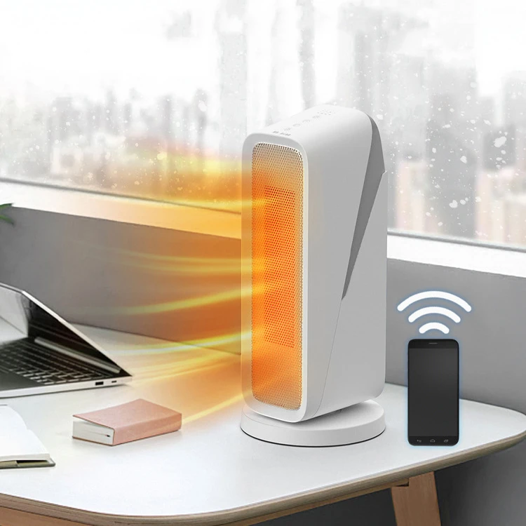 Customizable 1500W Shaking Wifi App Control Room Desktop Space Heating Electric Fan Heater