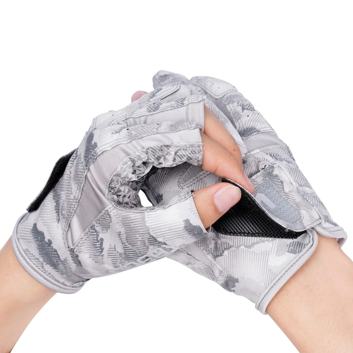 Noeby 3 Finger Cut Fishing Gloves Breathable High Elastic Men Fitness Cycling Quick-release Sun Protection Fishing Gloves