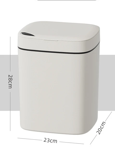 Household light luxury smart garbage can high appearance level kitchen toilet automatic sensing trash can