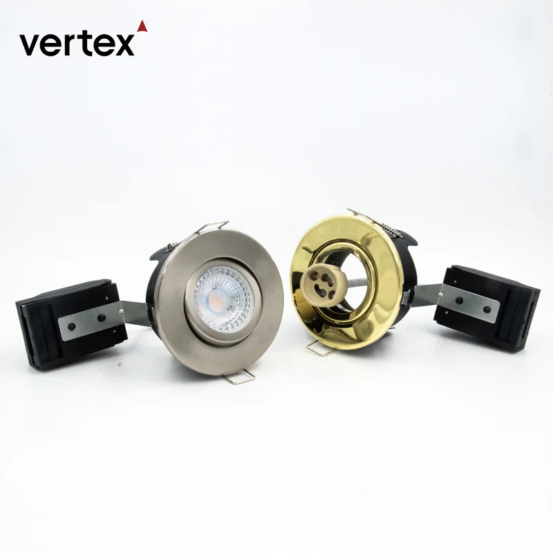 Adjustable Fire Rated Downlight Iron IP20 Dali Dimmer Dimmable Recessed Spot Down Light Trimless Ceiling Gu10 Led Downlight