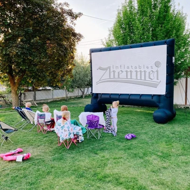Zhenmei Outdoor Backyard Projection Air Movie Screen inflatable Cinema Screen For Sale