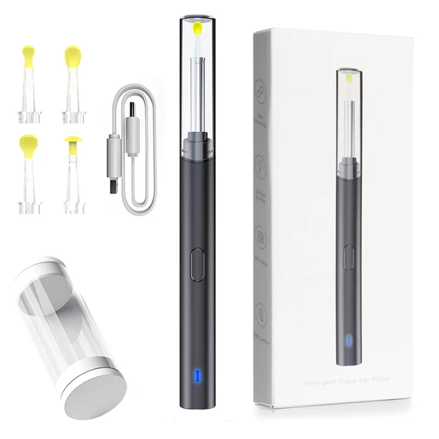 Safe Wireless Wifi Visual Electric Endoscope Ear Wax CleaningTool 1080P Smart Camera Ear Wax Remover