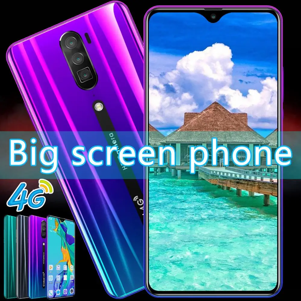 
Hot unlocked RINO 4G LTE 6.3inch 3G+64G Smart phone Android 9.0 cell phone with fingerprint face ID 