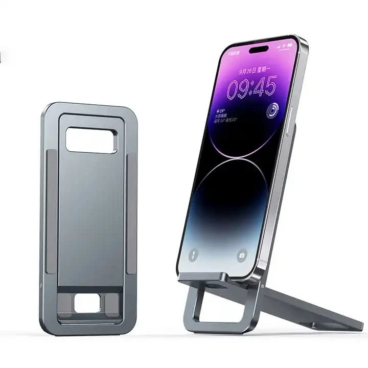 Cheap New 2023 Mobile Holder Folding Smart Foldable Adjustable Tablet Phone Stand Desktop Mount