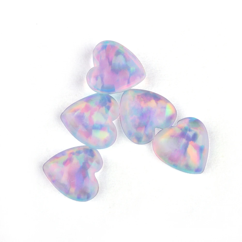 3x3 мм до 10x10 OP534 полупрозрачный Опаловый верхний огненный плоский задний кабошон в форме сердца Желе опал