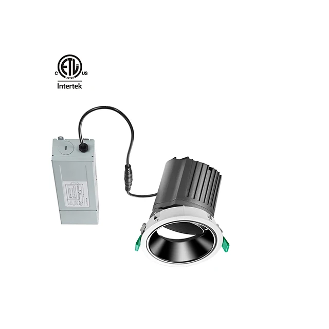 Daytonled Less Series led cob recessed 12W 20W 30W 40W ETL LED down light fixture led spotlight