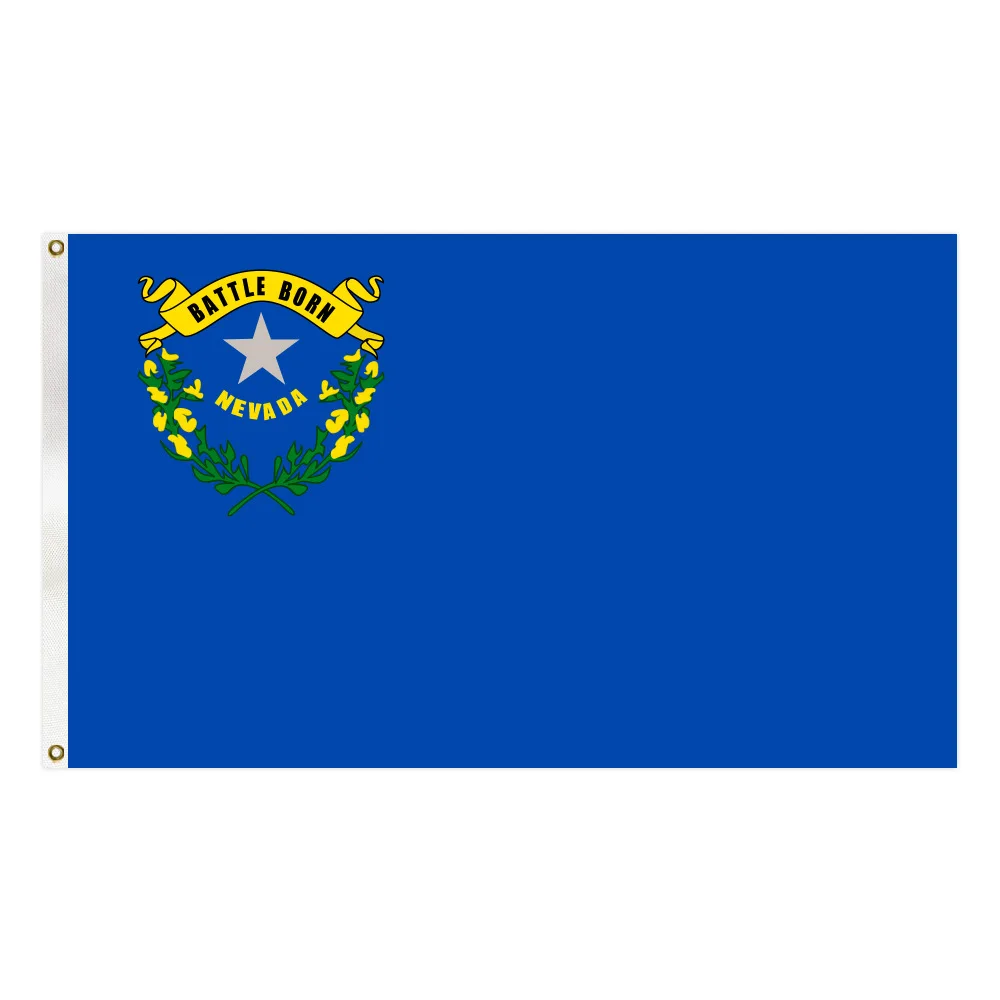 Manufacturers Custom Outdoor 3X5Ft Double Single Sided all American States Nevada State NV Flag