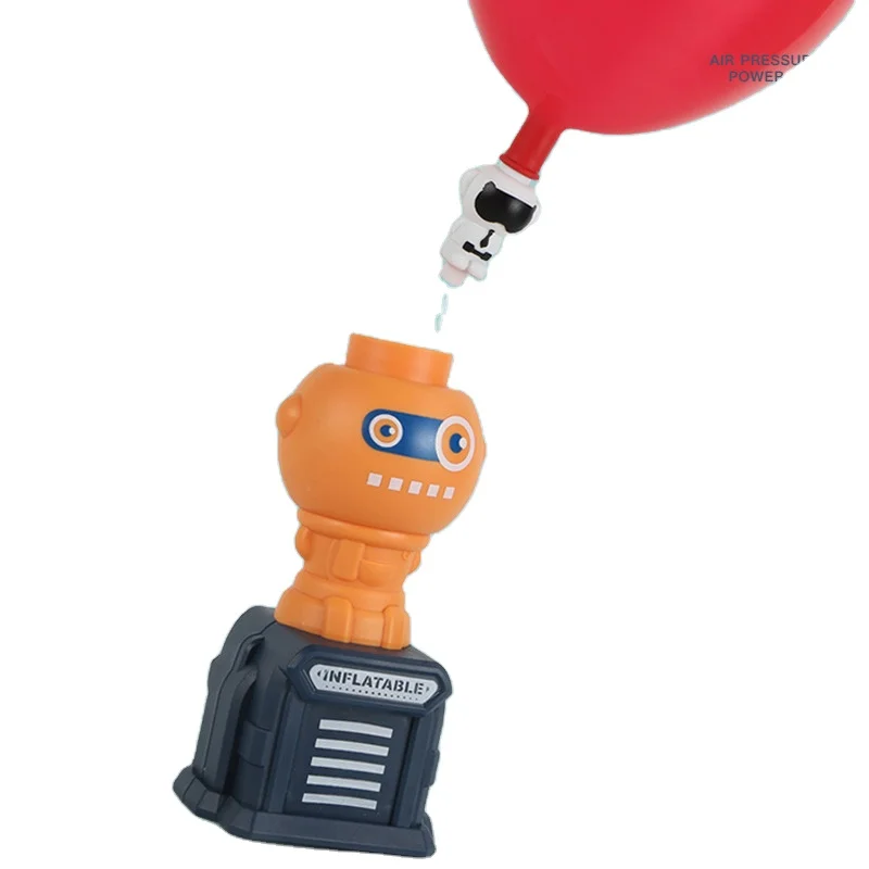 Hot Selling Pneumatic Car Toy Spaceman Rocket Press Power Car Balloon Dynamics Toy Pneumatic Car