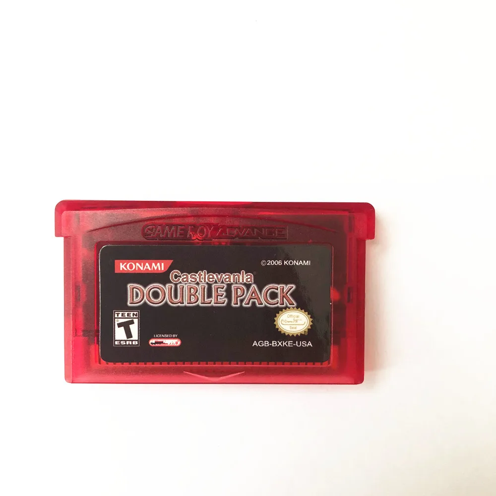 English language 2 Games in 1-Castlevania Double Pack for GBA
